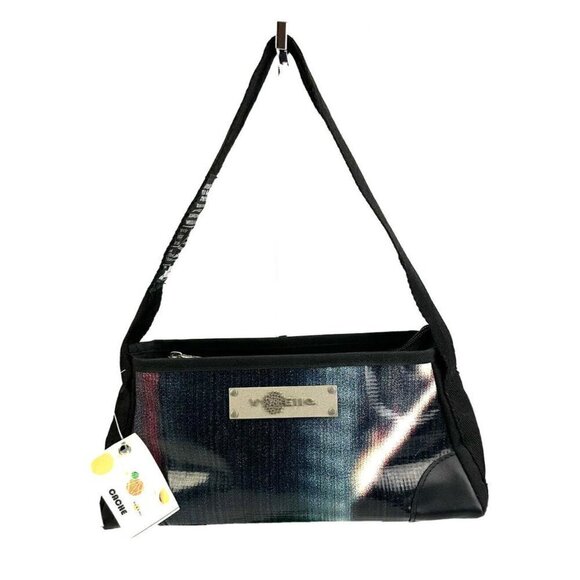 Vy and Elle Handbag Recycled Billboards Multicolor Shoulder Bag Retro Purse New - Picture 1 of 15